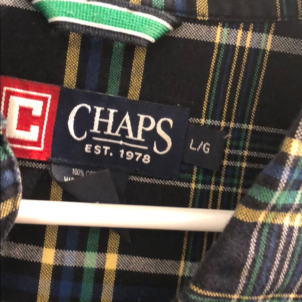 Chaps Button down plaid. - Picture 3 of 4